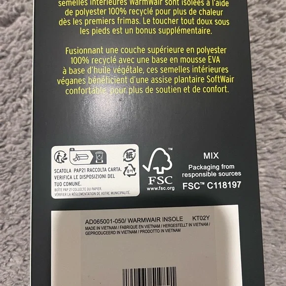 DR. MARTENS AIRWAIR WARMWAIR INSULATED FAUX FUR INSOLES SIZE W7 - Picture 3 of 3